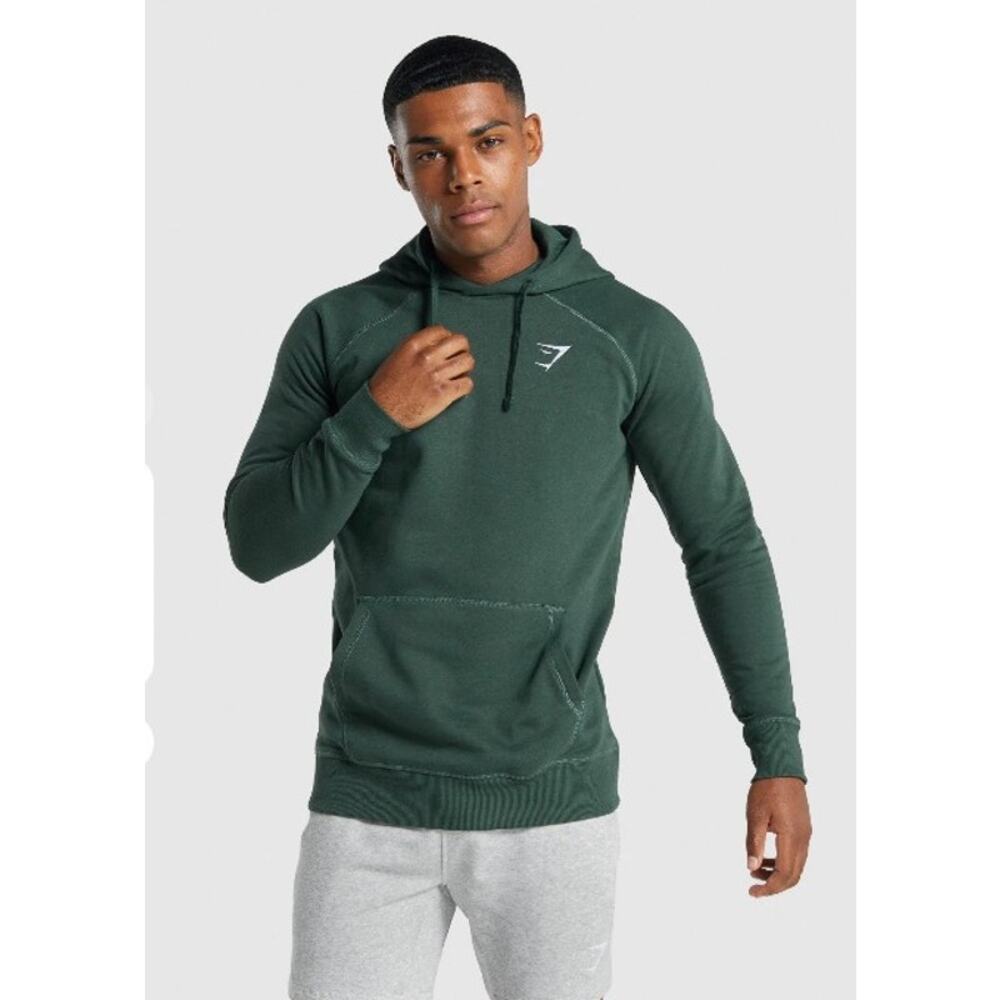 Gymshark Crest Hoodie Large in Dark Green NWOT